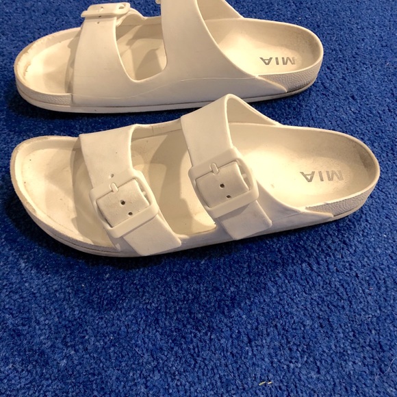 Mia white leather Birkenstock’s size 9 - Picture 2 of 2